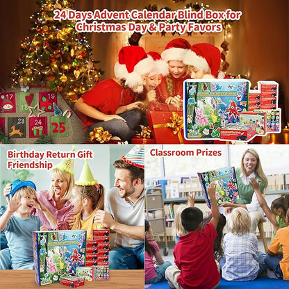 Party Favors for Kids - 24 Pack 72 Kinds of Animals Building Block Toy Stocking Stuffers Classroom Prizes Goodie Bags Easter Gifts Building Set, Christmas Birthday Gift for Boys Girls Ages 6-12+