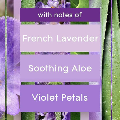 Glade Tranquil Lavender & Aloe 3-Wick Candle, 6.8 Oz, 3 Count