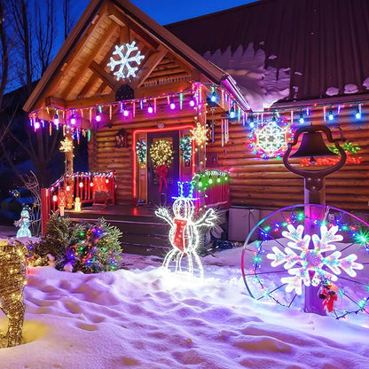 50FT RGB Solar Outdoor String Lights with Remote, Dimmable Waterproof Patio Lights with 15 LED Shatterproof Edison Bulbs for Backyard-Black