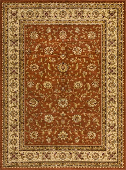 Rugs.com Aditi Collection Rug – 9' x 12' Brick Red Low Rug Perfect for Living Rooms, Large Dining Rooms, Open Floorplans