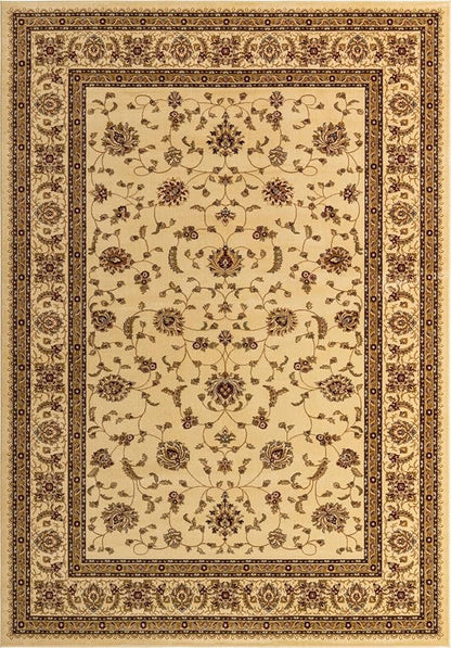 Rugs.com Aditi Collection Rug – 10' x 14' Cream Low Rug Perfect for Living Rooms, Large Dining Rooms, Open Floorplans
