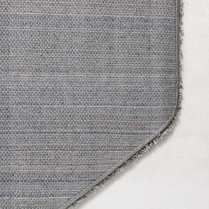 Unique Loom Solid Shag Collection Area Rug (4' Octagon, Cloud Gray)