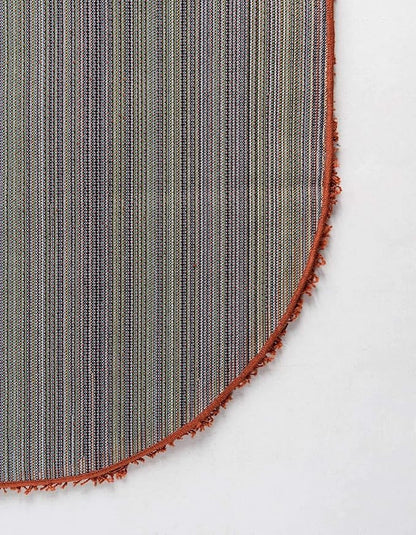Unique Loom Solid Shag Collection Area Rug (5' 1" x 8' Oval, Terracotta)