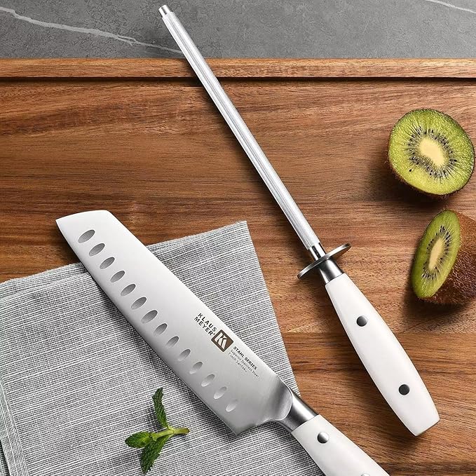 Stahl 19 Piece High Carbon Exclusive German Steel Knife Block Set (White)