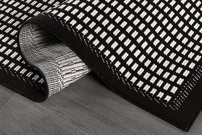 Beverly Rug Micro Loop Area Rug Black/White 6x9 Geometric Modern Luxury Zebra Durable Soft Indoor Rugs for Living Dining Room Office Stain Resistant Non Shedding Casual Indoor Carpet 6 x 9
