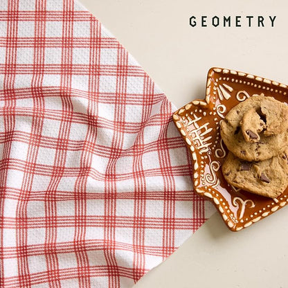 GEOMETRY Christmas Kitchen Towels - Quick Dry Microfiber Cloth Dish Towels for Kitchen Drying - Premium Quick Dry Towel 2-Pack Set - Polar Express