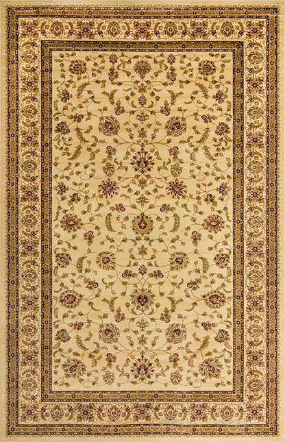Rugs.com Aditi Collection Rug – 10' 6 x 16' 5 Cream Low Rug Perfect for Living Rooms, Large Dining Rooms, Open Floorplans
