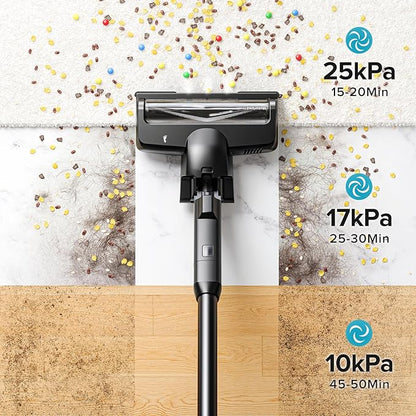 Lubluelu Cordless Vacuum Cleaner, Max 50 Mins Runtime, Stick Vacuum with Touch Screen,Lightweight Vacuum for Carpet, Home Hardwood Floor and Pet Hair.