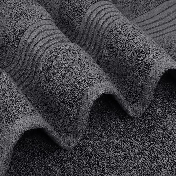 Utopia Towels 12 Pack Bath Towels Set, (27 x 54 Inches) 100% Ring Spun Cotton, Quick Dry, Highly Absorbent, Soft Feel Towels, Perfect for Daily Use (Grey)