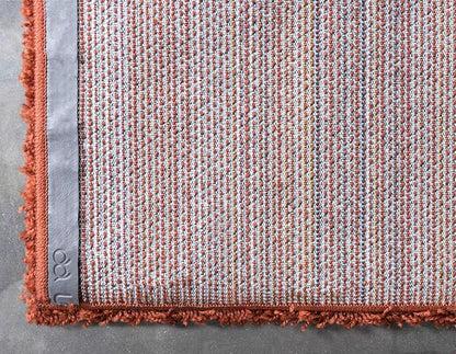 Unique Loom Solid Shag Collection Area Rug (4' 1" x 6' 1" Rectangle, Terracotta)