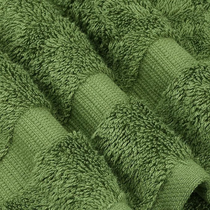 Chakir Turkish Linens | Hotel & Spa Quality 100% Cotton Premium Turkish Towels | Soft & Absorbent (12-Piece Washcloths, Moss)