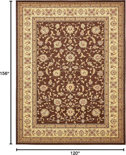 Rugs.com Aditi Collection Rug – 10' x 13' Brown Low Rug Perfect for Living Rooms, Large Dining Rooms, Open Floorplans
