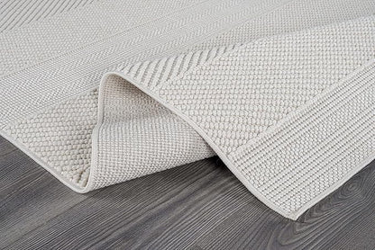 Beverly Rug Micro Loop Large Area Rug White 9x12 Modern Luxury Boho Geometric Durable Indoor Area Rugs for Living Dining Room Office Stain Resistant Non Shedding Casual Indoor Carpet White 9 x 12