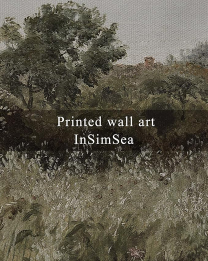 InSimSea Framed Canvas Wall Art Vintage Decor, Large Art Countryside Field Modern Farmhouse Wall Decor for Living Room, Bedroom, French Country Decorations Prints, 20"x30"