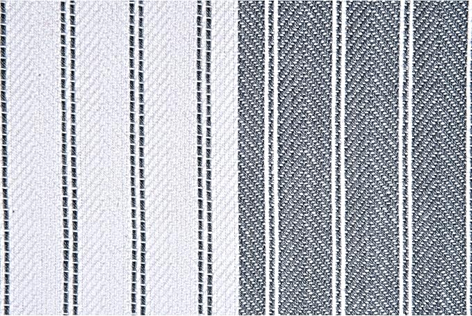 Premium Cotton Weave Kitchen Towels Set – Ultra Absorbent, Quick-Dry Dish Towels with Hanging Loop – Extra Large 18x28 Inches – Grey (Pack of 8)