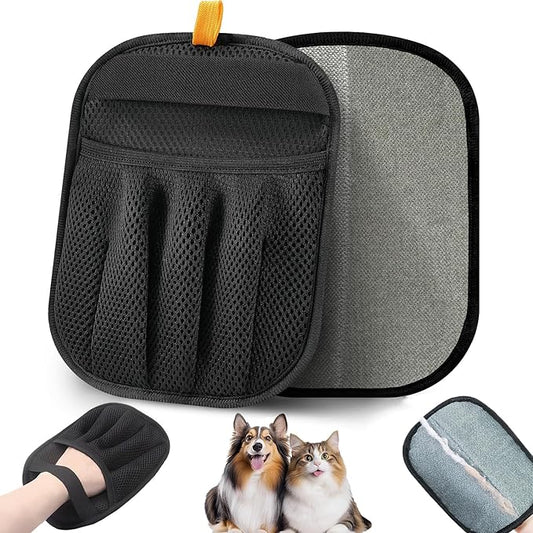 Pet Hair Removal Glove,Magic Brush Pet Hair,Five-Finger Electrostatic pet Hair Remover Glove,Laundry/Couch/Carpet/Car Seat for 2025 New Reusable Magic Brush Cat & Dog Remover Tool