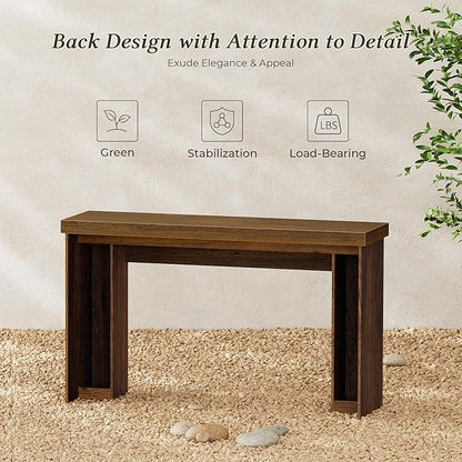 Huuger 54 Inch Entryway Table, Retangular Console Table with Storage, Farmhouse Sofa Table Behind The Couch, Long for Entrance, Hallway, Foyer, Living Room, Retro
