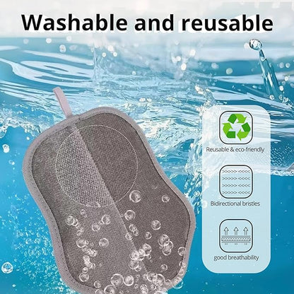 2025 Upgrade Electrostatic Pet Hair Removal Glove, A Reusable Pet Hair Remover Tool for Cats & Dogs, Clothing, Couches, Carpets, and Car Seats(Pink Glove, Cat Keychain)