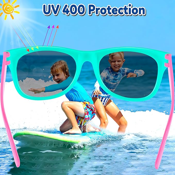 GINMIC Kids Sunglasses Bulk Party Favors, 24Pack Kids Sunglasses Party Favors with UV400 Protection for Boys and Girls, Party Favor, Birthday Graduation Party Supplies.