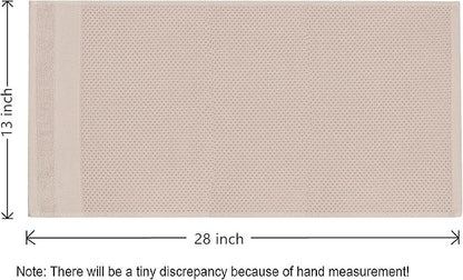 Mia'sDream Cotton Waffle Weave Hand Face Head Towel, Kitchen Tea Dish Washcloths, Soft Absorbent Bath Guest Gym, 13x28 Inch, 3 Pack (Pink)