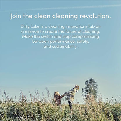 Dirty Labs | Scent Free | Bio Enzyme Laundry Booster | 2-Pack = 96 Loads | Hyper Concentrated | High Efficiency & Standard Machine Washer | Nontoxic, Biodegradable | Stain & Odor Removal Booster