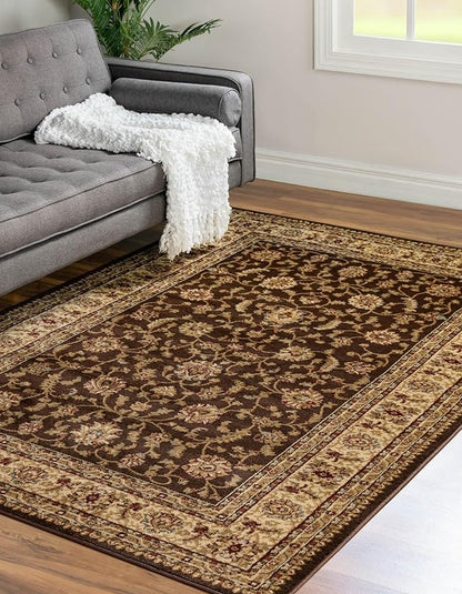 Rugs.com Aditi Collection Rug – 2' 2 x 3' Brown Low Rug Perfect for Living Rooms, Large Dining Rooms, Open Floorplans