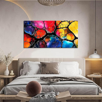 Abstract Canvas Wall Art for Living Room Bedroom Home Office Modern Colorful Abstract Picture Large Canvas Prints Size 24x48