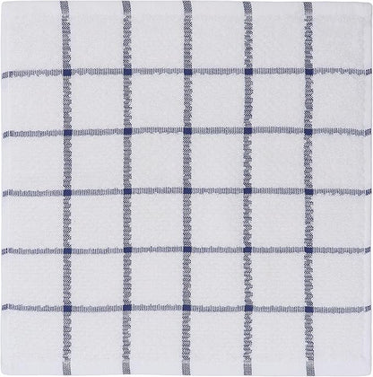Cotton Dish Towels for Kitchen, Terry Dish Cloths for Washing Dishes, 12 x 12 Inches, Light and Soft, Quick Drying Dish Rags for Cleaning, 8pc/Set (Blue)