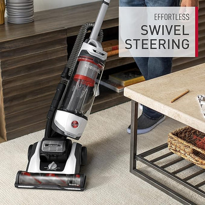 Hoover MaxLife Elite Swivel Vacuum Cleaner, Bagless Upright Vac, HEPA Media Filtration, MaxLife System, WindTunnel Technology, Corded Vacuum Cleaners for Home Use