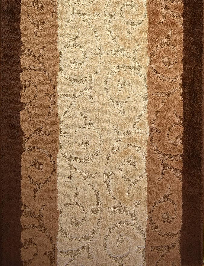 20 FT Brown Extra Long Hallway Runner Rug, Non Slip Washable Indoor Carpet 2'2" x 20' for Bathroom, Entryway, or Living Room! Farmhouse Floor Mat, Custom Lenght