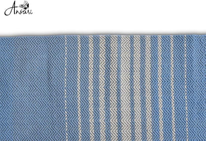Craftyansari Handwoven Cotton Yoga Mat, Natural, 72 x 24 Inches, Fair Trade, Soft Absorbent Surface for Exercise, Workout, Meditation