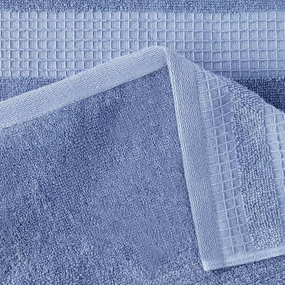 Amazon Basics Organic Cotton Waffle Kitchen Dish Cloths - Ultra Absorbent, Quick Drying, Lint-Free, 12 x 12 inches, 6-Pack (2 Brown, 2 Green, 2 Navy)