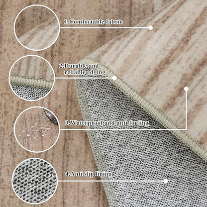HelloTree Hallway Runner Rug,2.6x8 Moroccan Modern Stripe Carpet Washable Machine Bathroom Runner Bohemian Modern Soft Non Slip Indoor Rug for Entryway Hallway Laundry Room Bedroom-Pink&Khaki