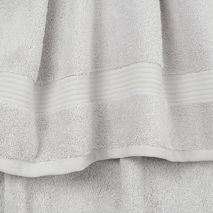 Cotton Paradise Hand Towels for Bathroom, 100% Cotton Turkish 4 Piece Hand Towel Set, Soft Absorbent Face Towels, Silver Grey Hand Towels