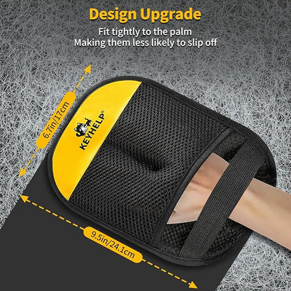 2PCS Pet Hair Removal Glove for Dogs & Cats, Newly Upgraded Reusable Electrostatic Pet Hair Gloves, Pet Hair Remover Tool for Clothing, Couch, Bed, Carpet, Car Seat