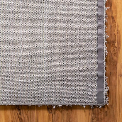Unique Loom Solid Shag Collection Area Rug (4' 1" x 6' 1" Rectangle, Cloud Gray)
