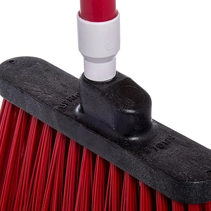 SPARTA Spectrum Duo-Sweep Unflagged Bristle Angle Broom with Handle 56" - Red