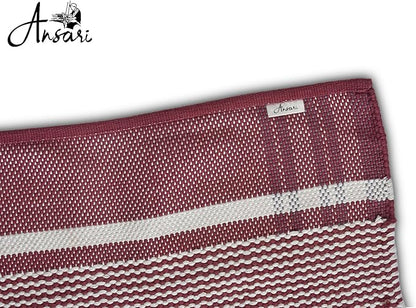 Craftyansari Handwoven Cotton Yoga Mat, Natural, 72 x 24 Inches, Fair Trade, Soft Absorbent Surface for Exercise, Workout, Meditation