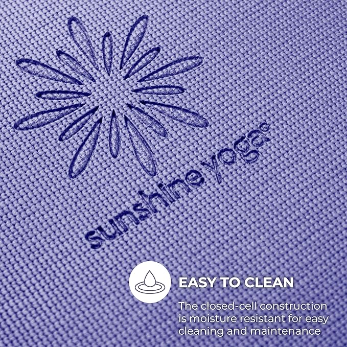 Sunshine Yoga Voyage Yoga Mat, 6 Pack, 72" x 24" Professional Studio and Gym Bulk Yoga Mats, 5mm Thick, Durable, Anti-Tear, Non Slip Fitness and Exercise Mats