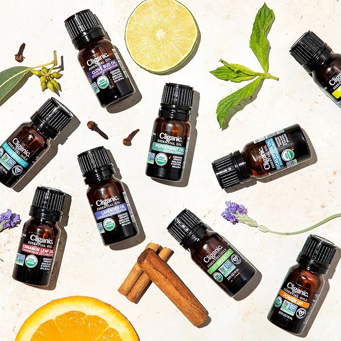Cliganic Organic Cedarwood Essential Oil - 100% Pure Natural for Aromatherapy Diffuser | Non-GMO Verified (Packaging May Vary)