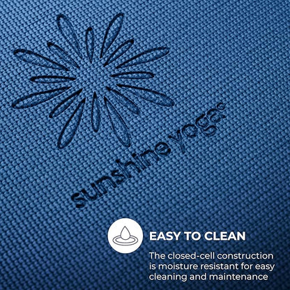Sunshine Yoga Voyage Yoga Mat, 6 Pack, 72" x 24" Professional Studio and Gym Bulk Yoga Mats, 5mm Thick, Durable, Anti-Tear, Non Slip Fitness and Exercise Mats