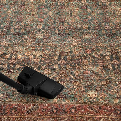 Keen Home Design 2x7 Rug - Machine Washable Runner Rug with Non-Slip Backing, Ideal for Hallway, Entryway, Kitchen, Laundry Room - Vintage, Easy Clean, Durable, Low Pile Rug - (2'6" x 7')