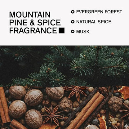 Aluminum-Free Deodorant for Men by Bravo Sierra, 2-Pack - Contains Natural Ingredients - Long Lasting All-Day Odor and Sweat Protection - Mountain Pine & Spice - Paraben-Free, Vegan & Cruelty-Free
