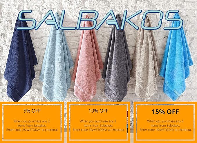 SALBAKOS 100% Turkish Cotton Extra Large Bath Sheet Set of 2 35x70 inch | Heirloom Quality | Hotel & Spa Collection | Soft, Absorbent Oversize Bath Towels | Made in Turkey (Yellow, 2 Bath Sheets)