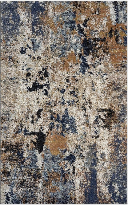 Keen Home Design Area Rugs - 8x10 Non-Shedding, Abstract Rugs for Kitchen, Living Room, Bedroom, Dining Room, Entryway - Size: 7'3" x 10'2", Multi