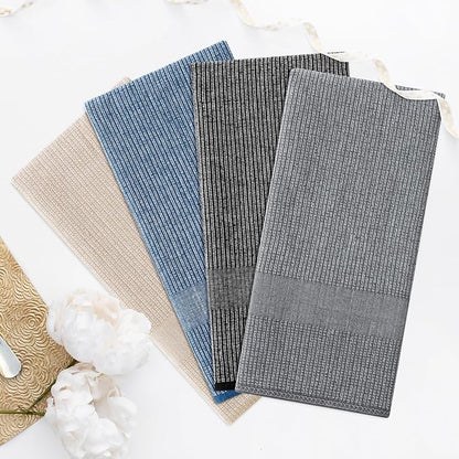 Homaxy Premium Kitchen Towels(18”x 28”, 8 Pack), Large Cotton Kitchen Hand Towels, Flat and Terry Dish Towels, 380 GSM Highly Absorbent Tea Towel Set with Hanging Loop, Mixed Color
