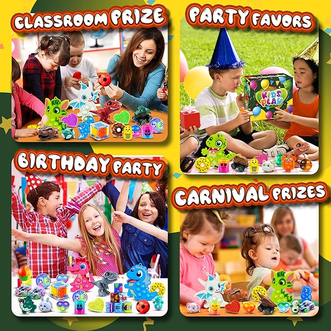 1000+ Party Favors for Kids, Fidget Toys Bulk Pack,Prize Box, Goodie Bag & Pinata Stuffers for Classroom Rewards and Carnival Prizes