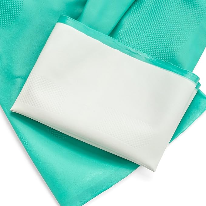 Best Nitrile Rubber Cleaning, Household, Dishwashing Gloves, Latex Free, Vinyl Free, Reusable not Disposable, Medium M (1 Pair)