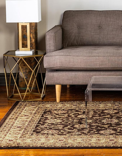 Rugs.com Aditi Collection Rug – 10' x 13' Brown Low Rug Perfect for Living Rooms, Large Dining Rooms, Open Floorplans