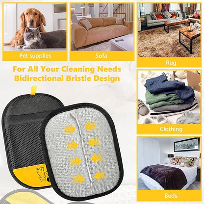 Pet Hair Removal Glove – Electrostatic Grooming Mitt for Dogs & Cats, Gentle Deshedding & Fur Removal Tool for Pets, Furniture, Car Seats, Clothing & Sofas, Reusable & Easy to Clean